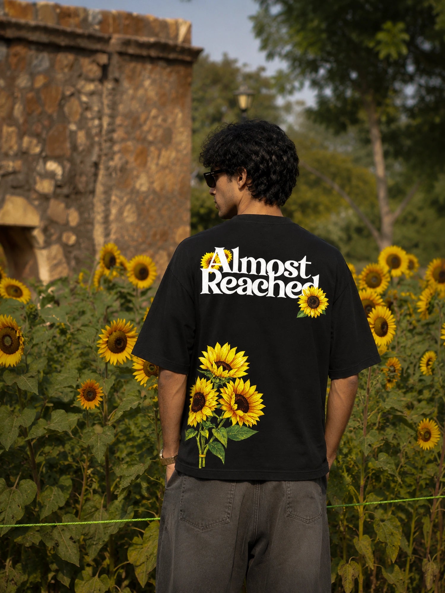 The Sunflower Theory Unisex Black Oversized T-Shirt