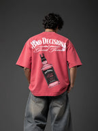 Bad Daniels Unisex Pink Oversized T-Shirt