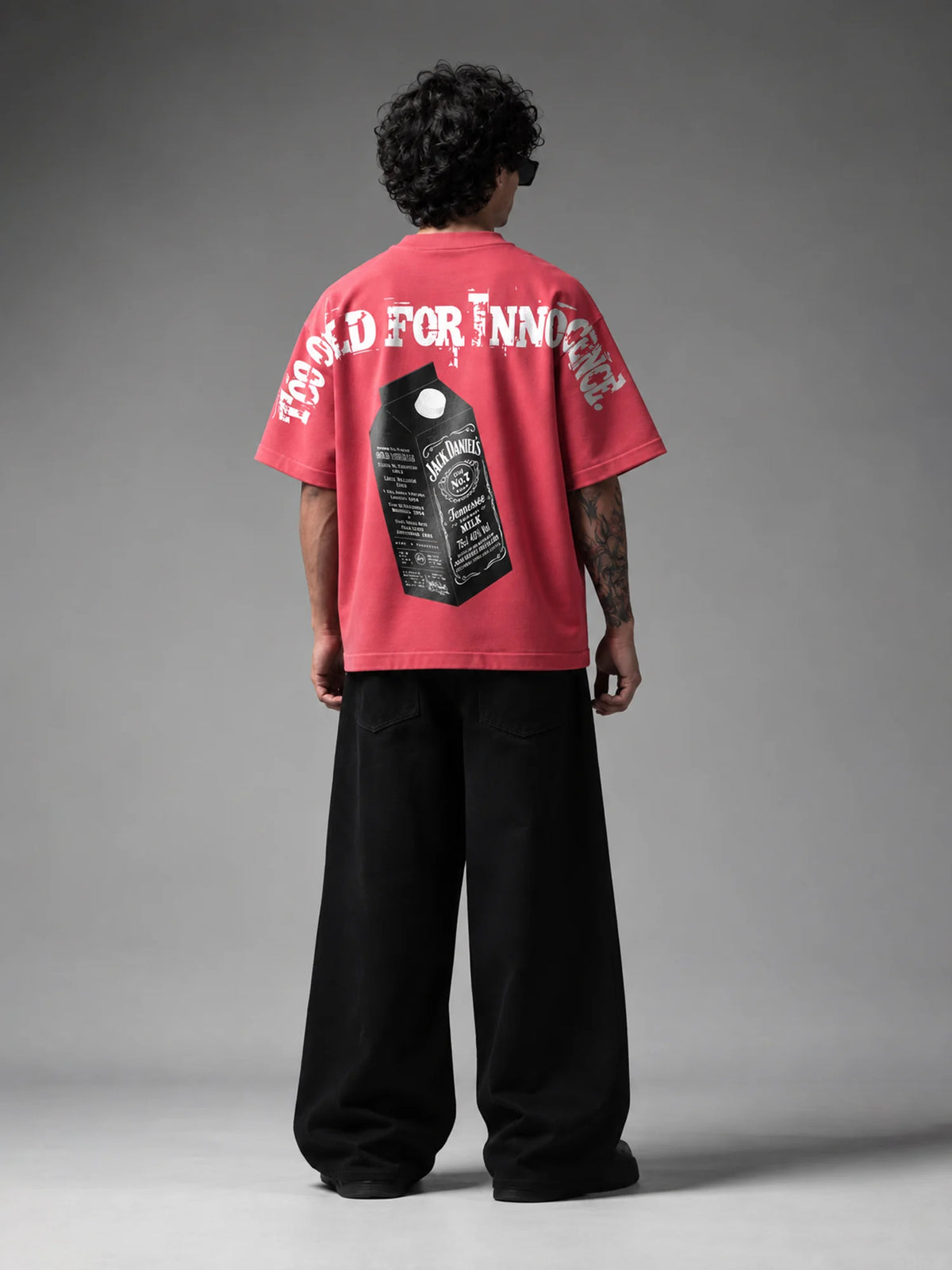 Nocturnal Unisex Pink Oversized T-Shirt