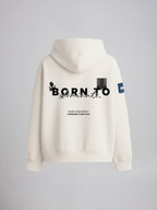 The Fate Unisex Off White Oversized Fit Fleece Hoodie