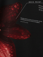 The Anugraha Unisex Black Oversized Fit Fleece Hoodie