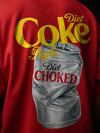 The Diet Choke Unisex Red Oversized Tshirt
