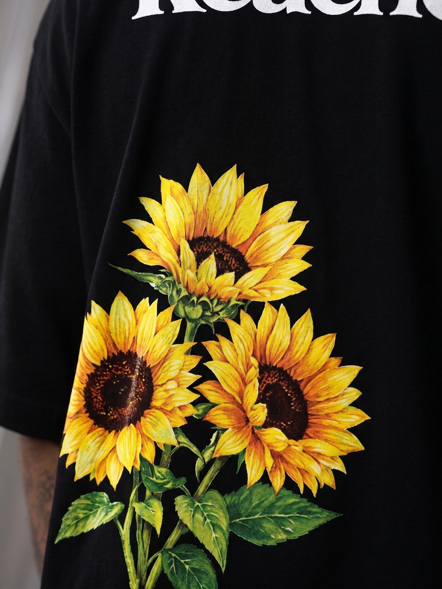 The Sunflower Theory Unisex Black Oversized T-Shirt