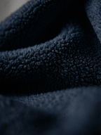 The Ruin Unisex Navy Blue Oversized Fit Fleece Hoodie