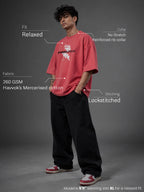 Ambiguous Unisex Pink Oversized T-Shirt