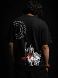 The Rudra Unisex Black Oversized T-Shirt