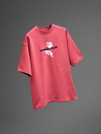 Ambiguous Unisex Pink Oversized T-Shirt