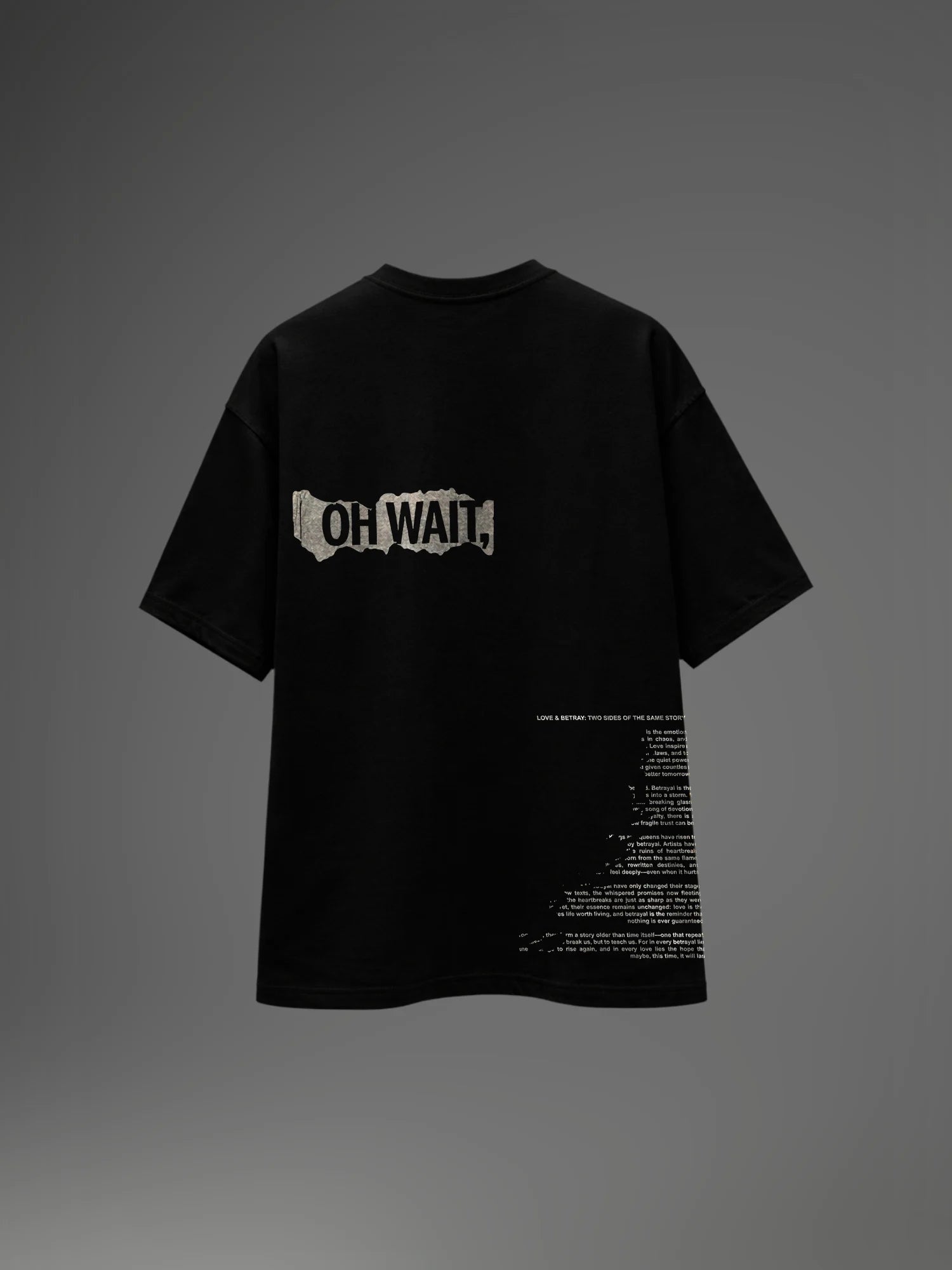 Eclipsed Dreams Unisex Black Oversized T-Shirt