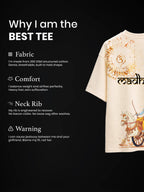 The Divine Command Unisex Off-White Oversized T-Shirt