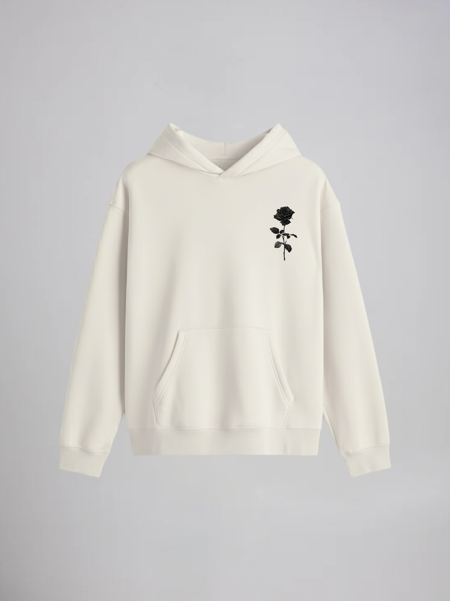 Dark Rose Off-White Hoodie
