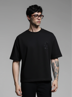 Dark Rose Black Tshirt