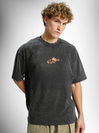 The Feminist Unisex Black Acid Wash Tshirt