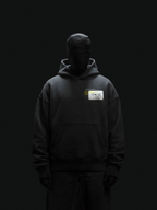 Open Studio Unisex Black Oversized Fit Fleece Hoodie
