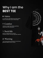 The Rudra Unisex Black Oversized T-Shirt
