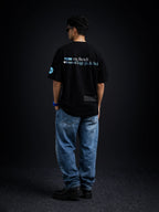 The Pardon Unisex Black Oversized Tshirt