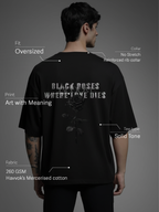 Dark Rose Black Tshirt