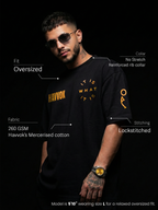 The Unapologetic Unisex Black Oversized Tshirt