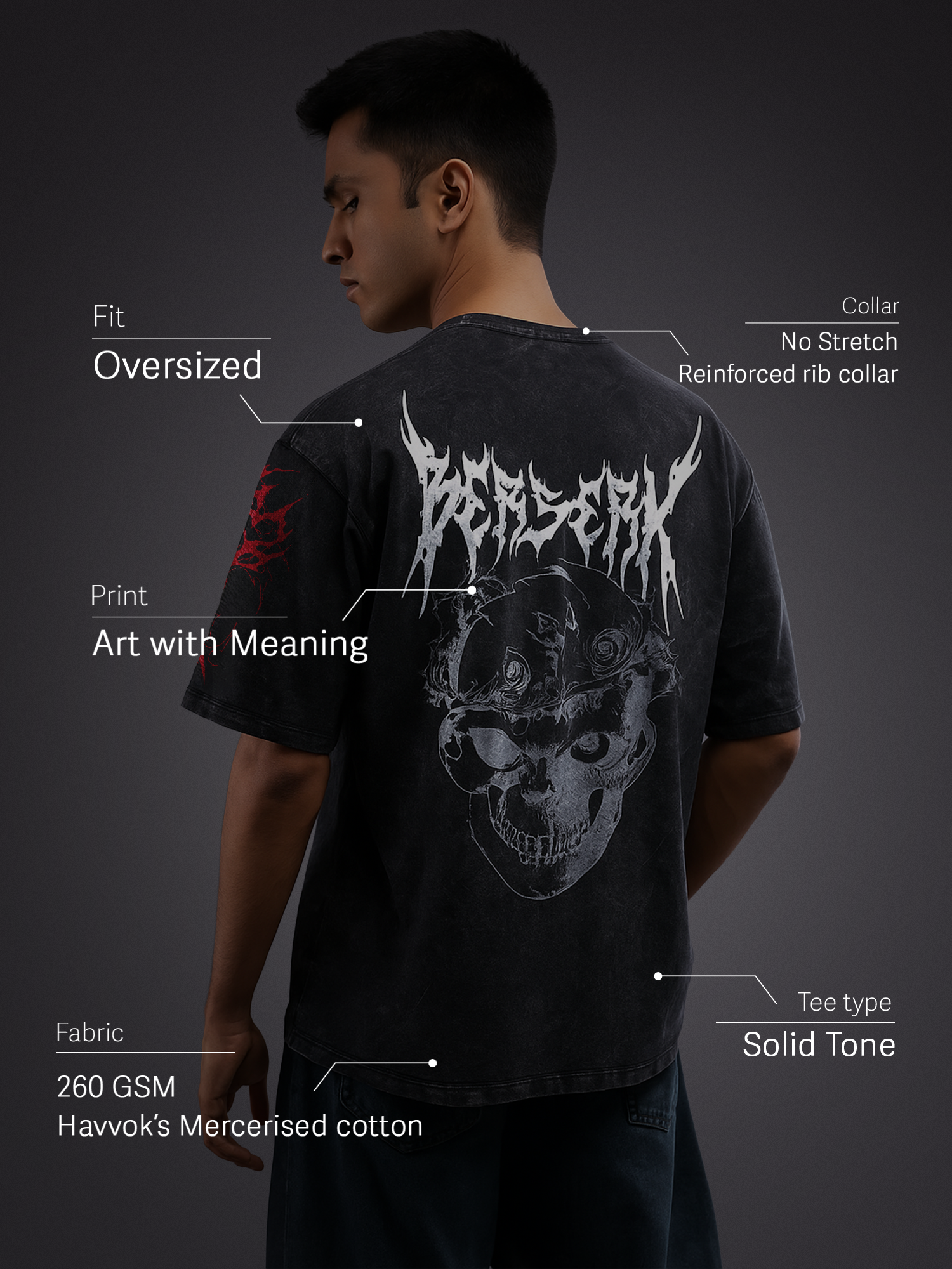 Black Skull Tshirt