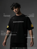 Holy Havoc Unisex Black Oversized T-Shirt