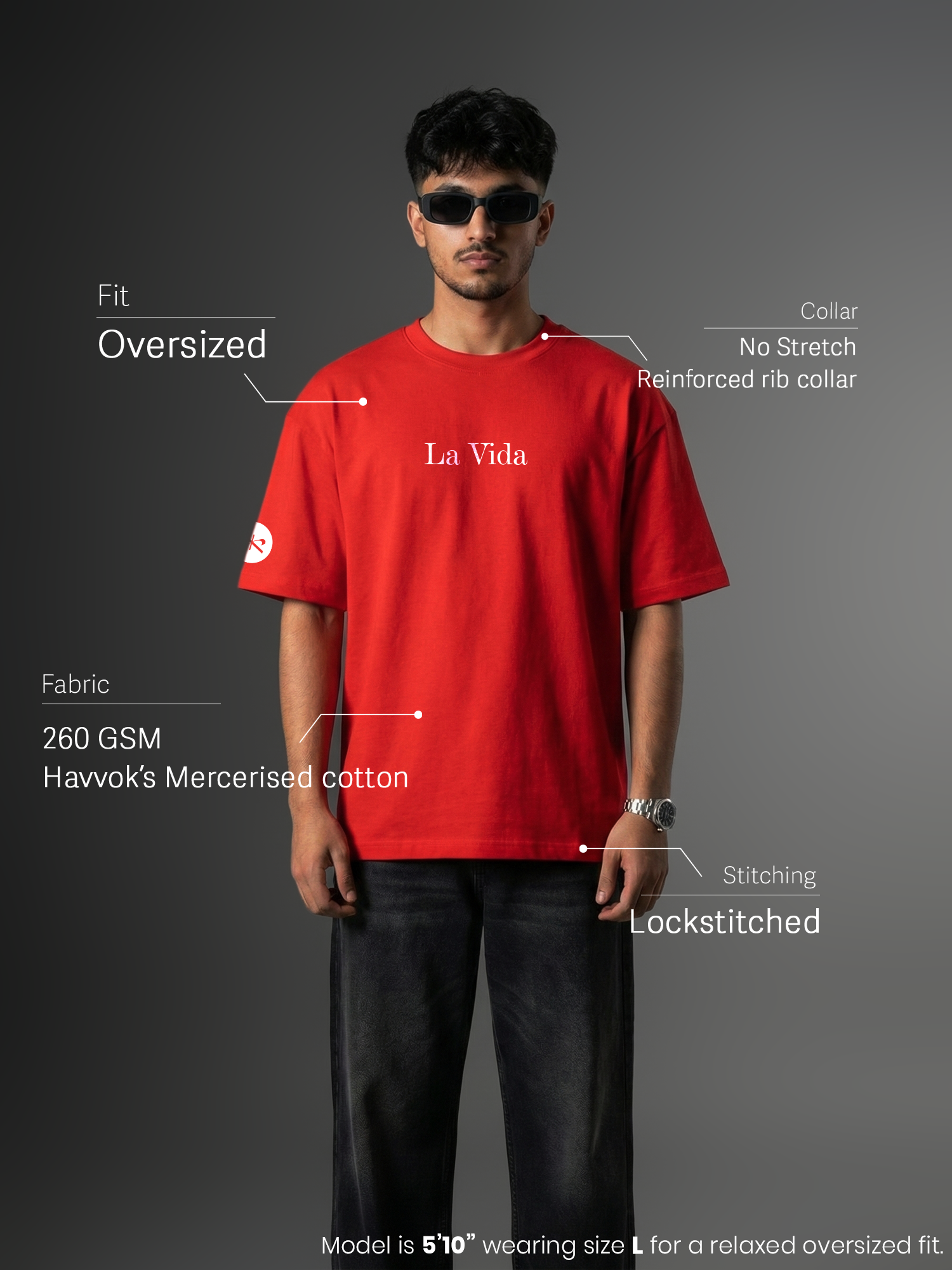 The Final Act Unisex Red Oversized T-Shirt