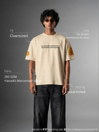 Sacred Fury Unisex Off-White Oversized T-Shirt