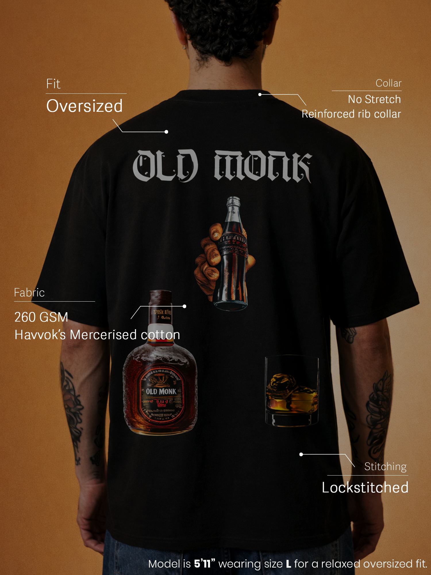 The Ritual Unisex Black Oversized T-Shirt