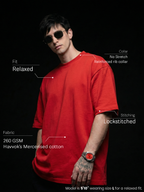 Classic Red Unisex Oversized T-Shirt