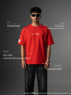 The Final Act Unisex Red Oversized T-Shirt