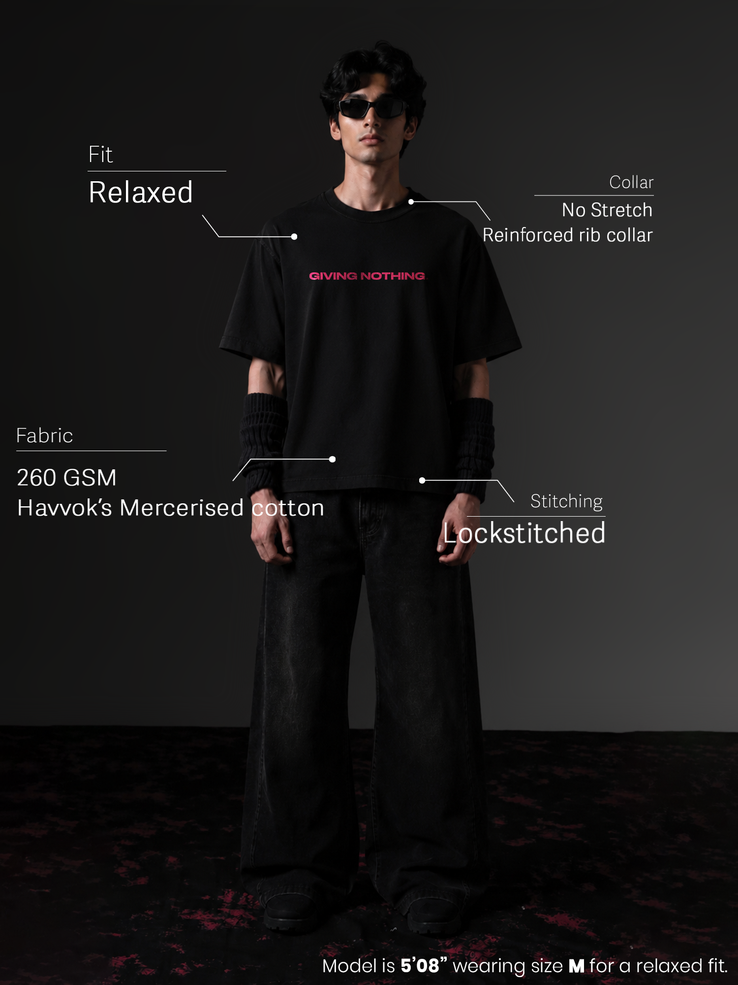 The Millennials Unisex Black Oversized T-Shirt