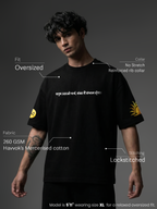 Holy Havoc Unisex Black Oversized T-Shirt