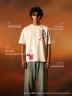 Cold Memory Unisex Off-White Oversized T-Shirt