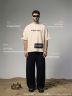 The Dharamveer Unisex Off-White Oversized T-Shirt