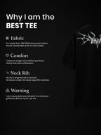 The Karma Unisex Black Oversized T-Shirt