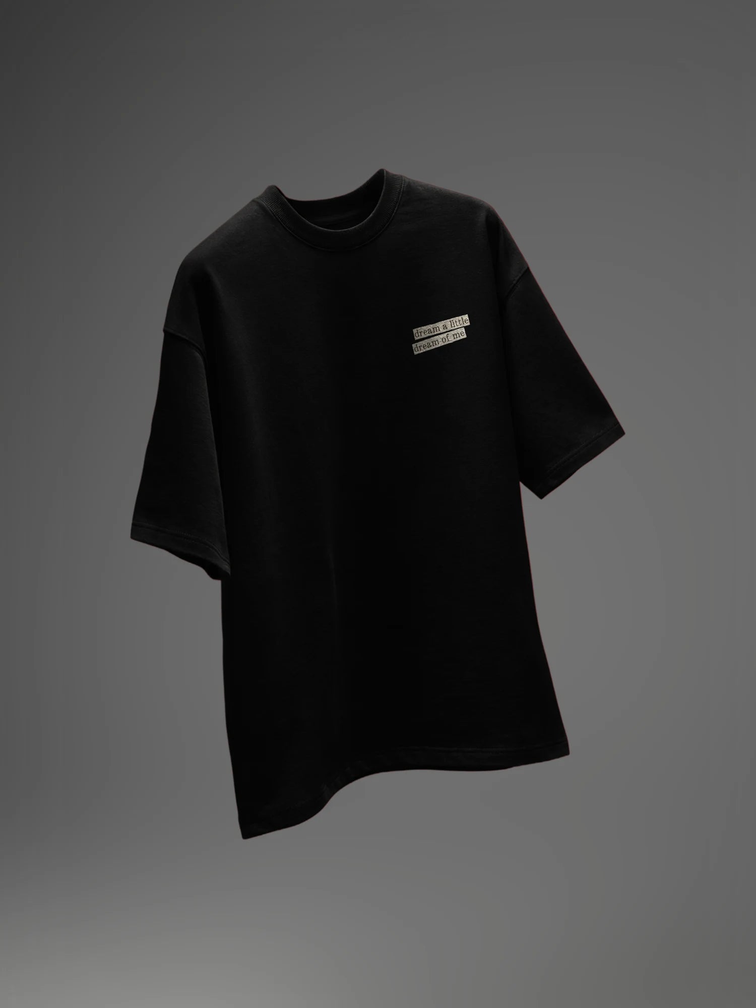 Eclipsed Dreams Unisex Black Oversized T-Shirt