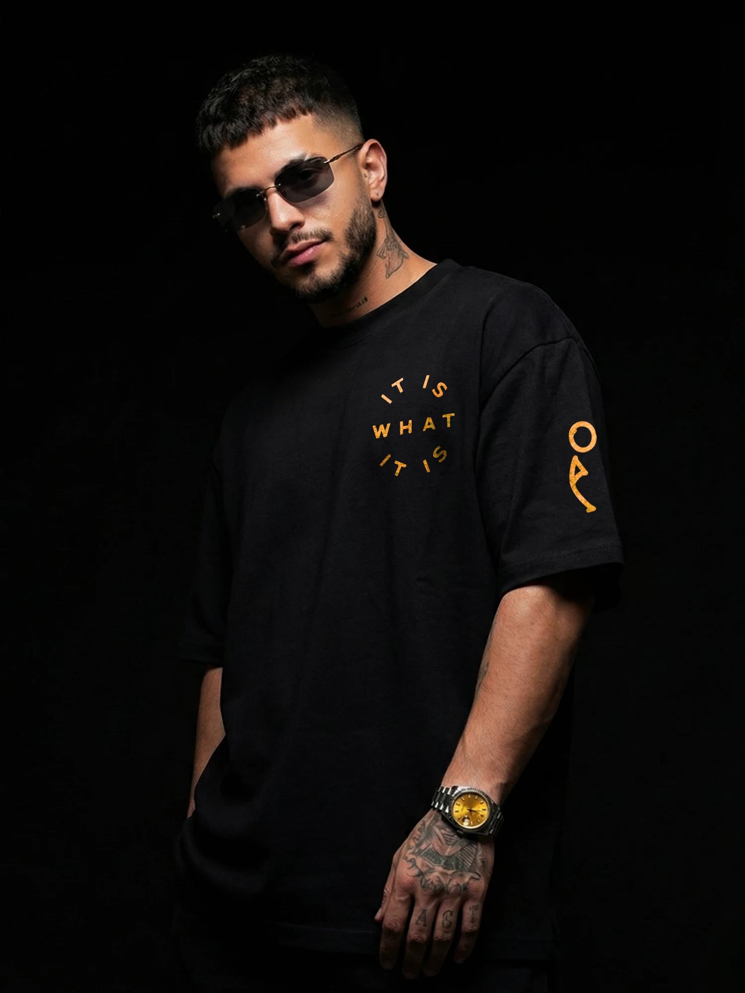 The Unapologetic Unisex Black Oversized Tshirt