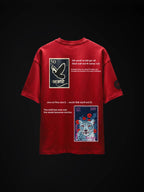 The Stamp Unisex Red Oversized T-Shirt