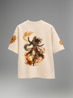 Sacred Fury Unisex Off-White Oversized T-Shirt