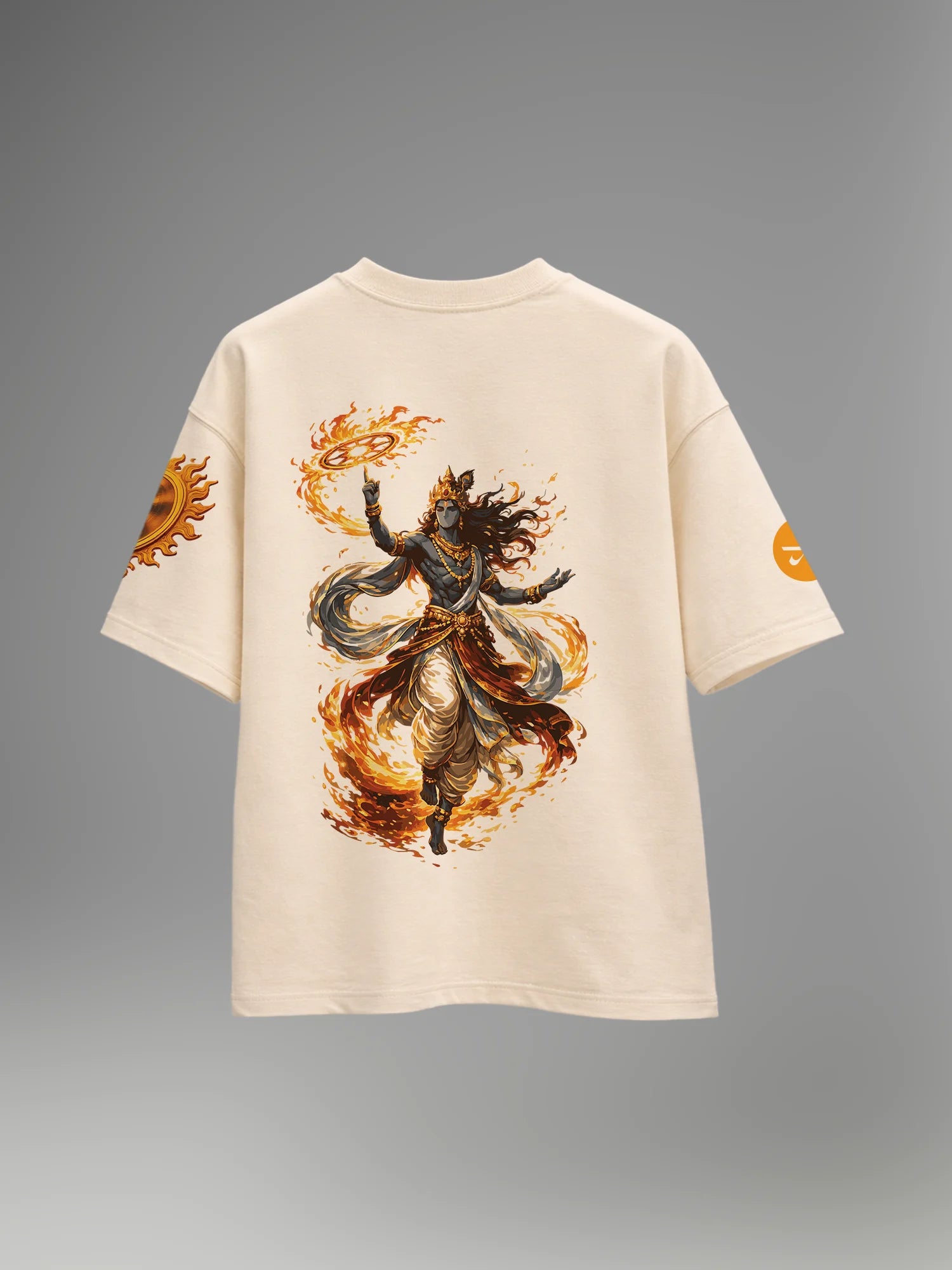 Sacred Fury Unisex Off-White Oversized T-Shirt