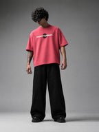 Nocturnal Unisex Pink Oversized T-Shirt
