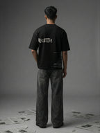 Eclipsed Dreams Unisex Black Oversized T-Shirt