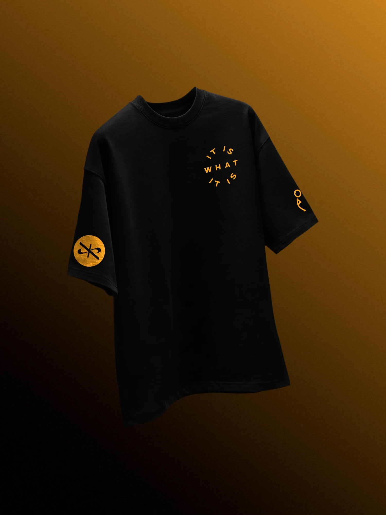 The Unapologetic Unisex Black Oversized Tshirt