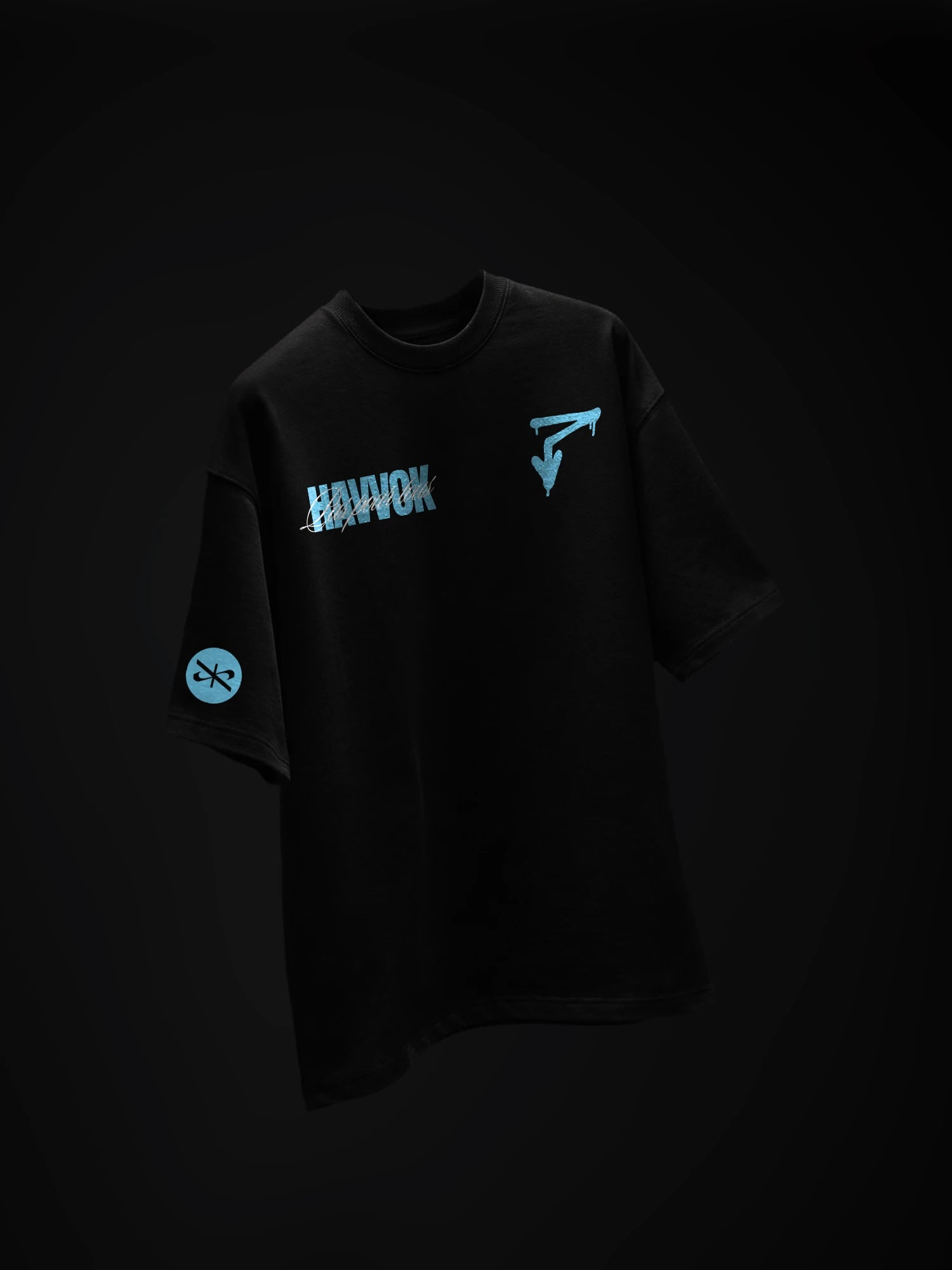The Pardon Unisex Black Oversized Tshirt