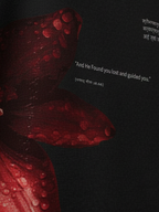 The Anugraha Unisex Black Oversized Fit Fleece Hoodie