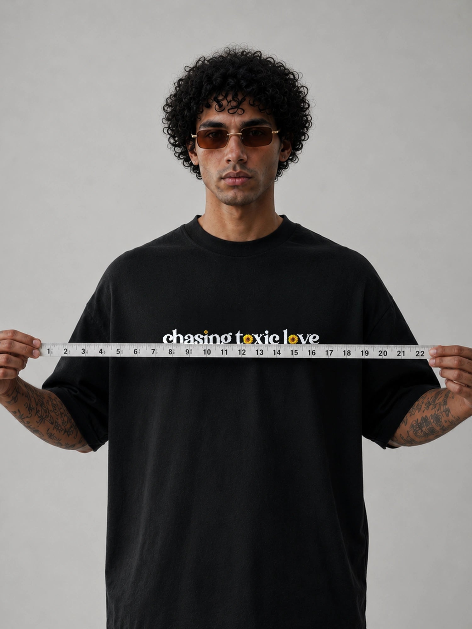 The Sunflower Theory Unisex Black Oversized T-Shirt