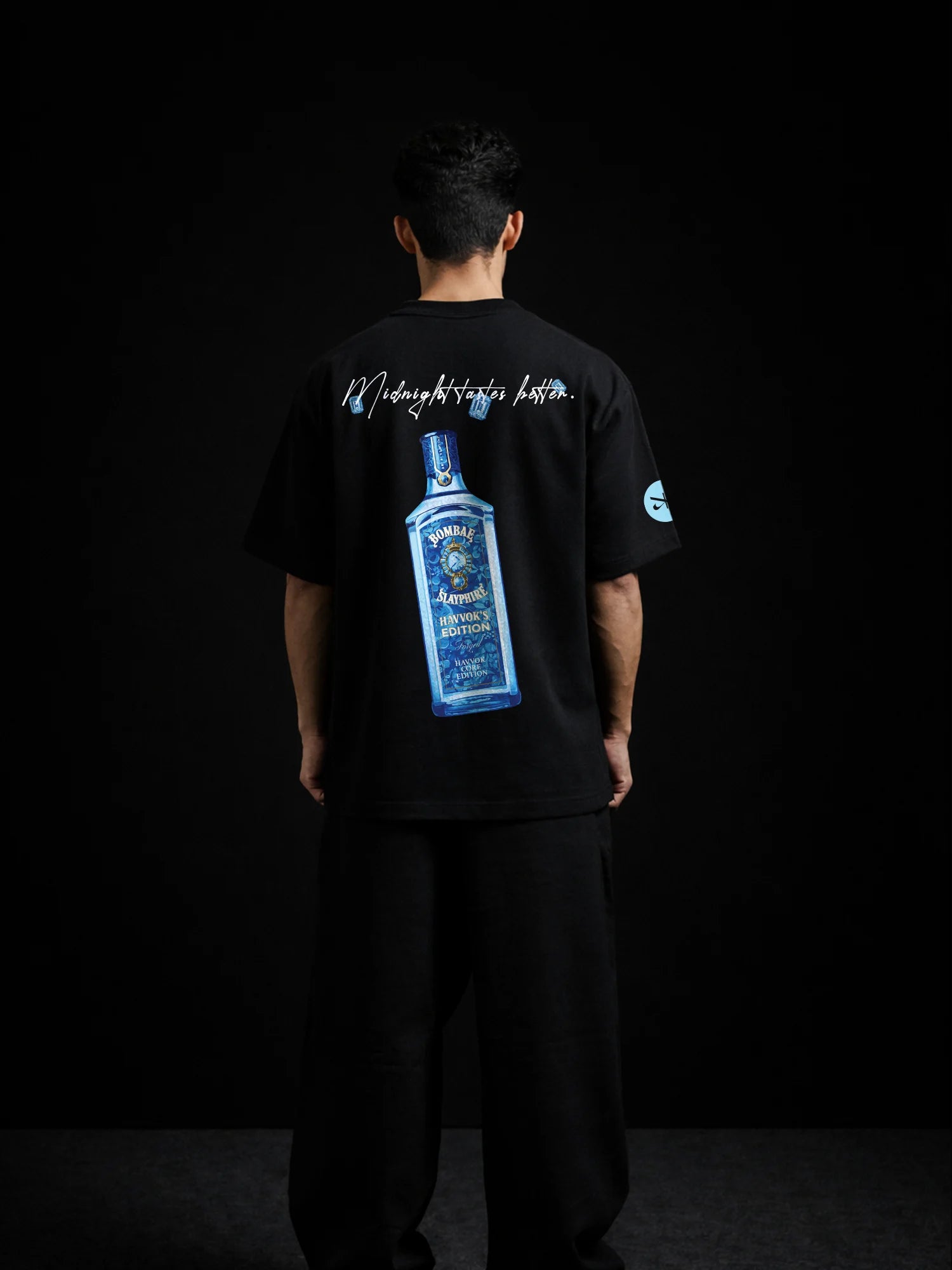 The Slay-Fire Unisex Black Oversized T-Shirt