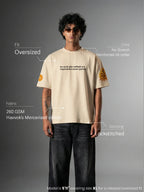 Sacred Fury Unisex Off-White Oversized T-Shirt