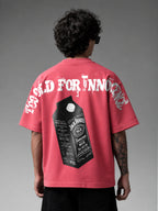 Nocturnal Unisex Pink Oversized T-Shirt