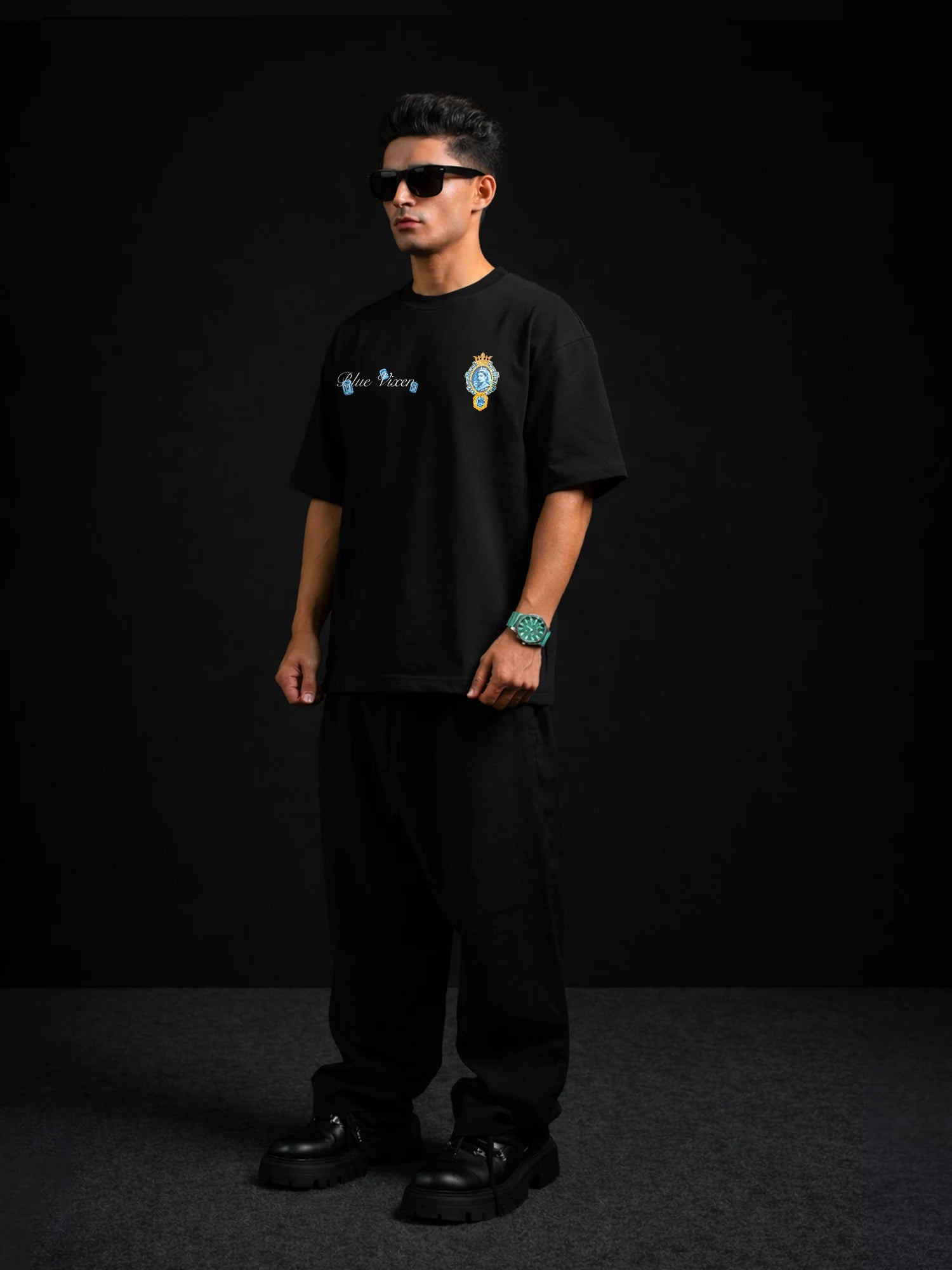The Slay-Fire Unisex Black Oversized T-Shirt