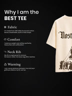 The Vintage Unisex Off-White Oversized T-Shirt