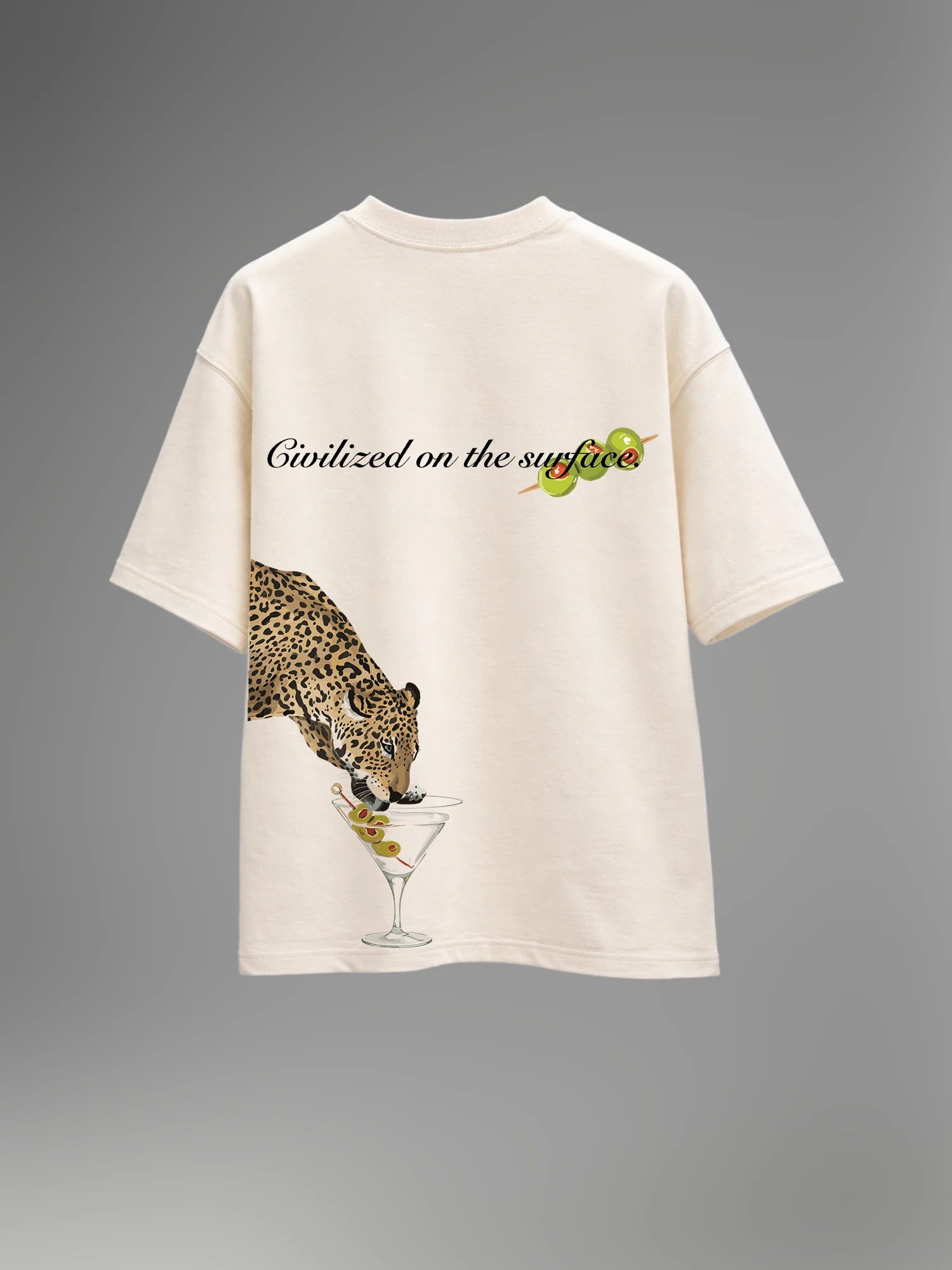 Predator's Pour Unisex Off-White Oversized T-Shirt